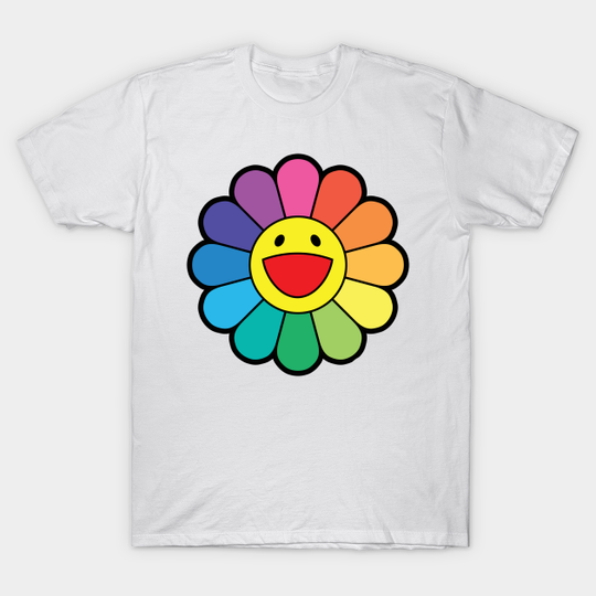 TAKASHI MURAKAMI FLOWER RAINBOW - Takashi Murakami Flower Rainbow - T-Shirt