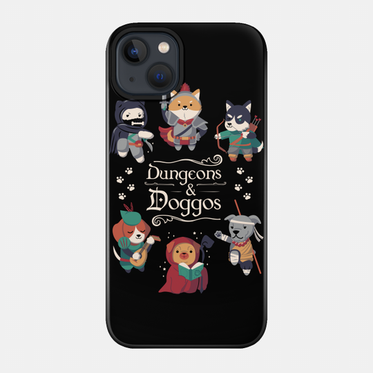 Dungeons & Doggos - Dungeons And Dragons - Phone Case