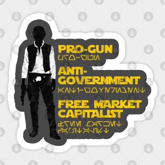 Libertarian Solo - Han Solo - Sticker