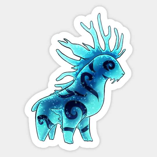 Forest Spirit Night Chibi - Princess Mononoke - Sticker