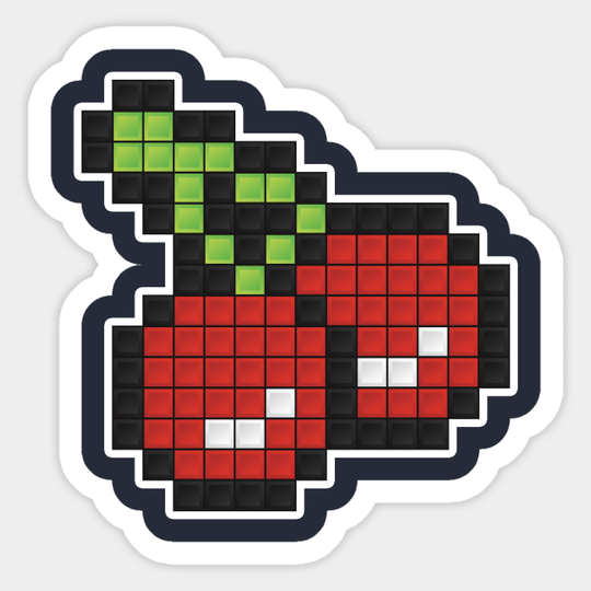 8-Bit Cherry - Pac Man - Sticker