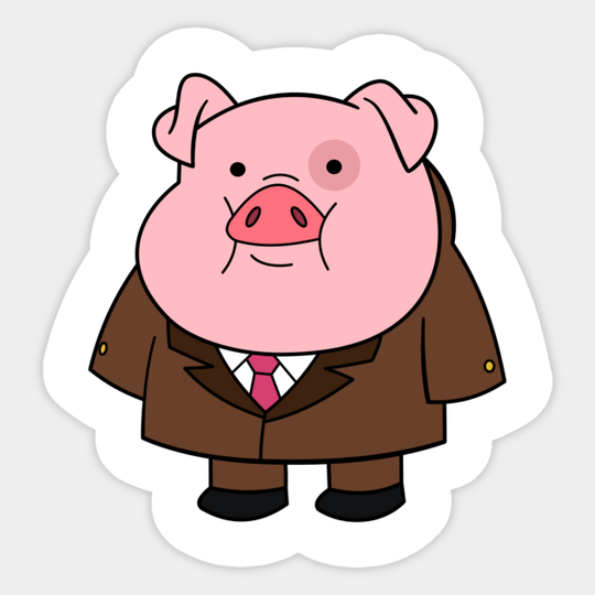 Gravity Falls Pig Boss - Gravity Falls - Sticker