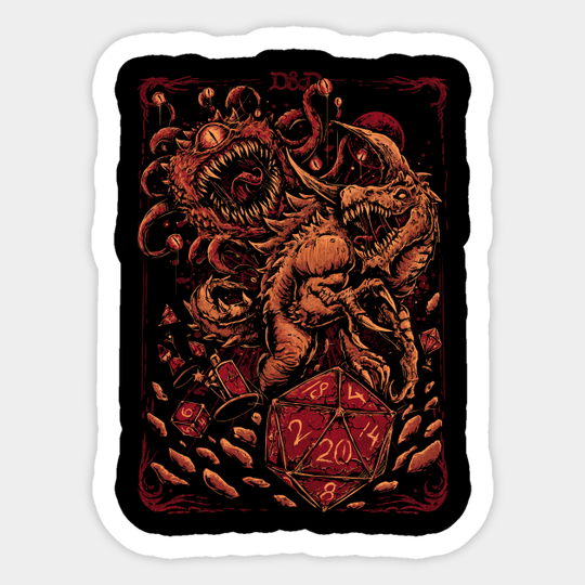 Dungeons & Dragons - Dungeons And Dragons - Sticker