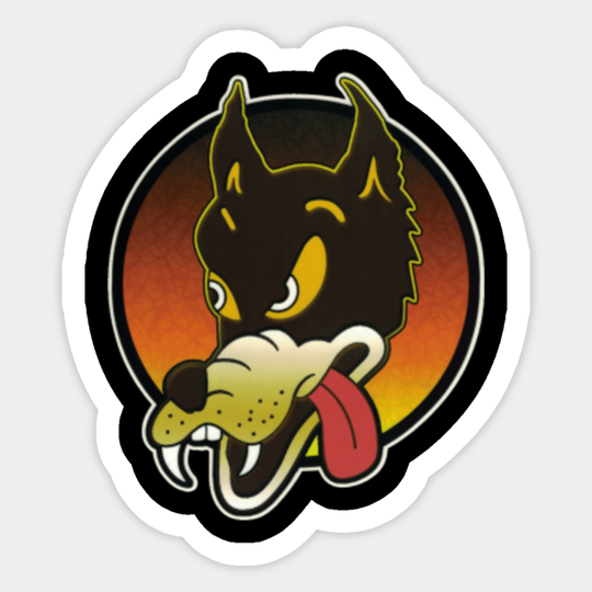 Jerry Garcia Wolf Guitar Sticker - Grateful Dead - Jerry Garcia - Sticker