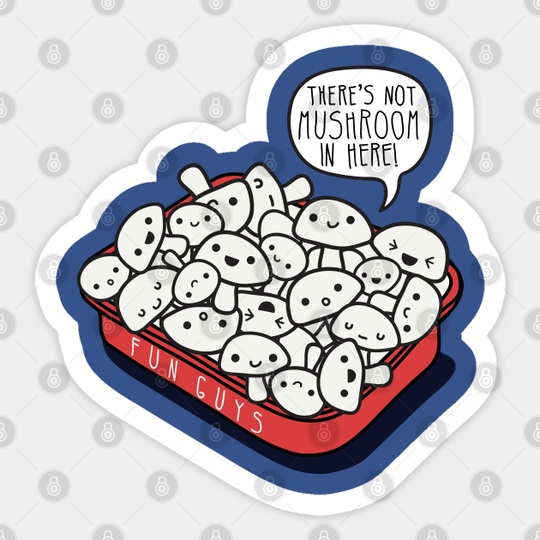 Not Mushroom - Joke - Sticker