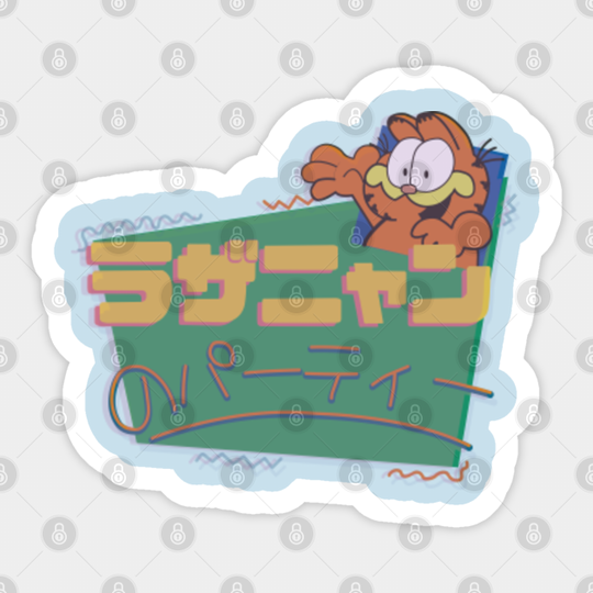 garfield anime opening - Garfield - Sticker