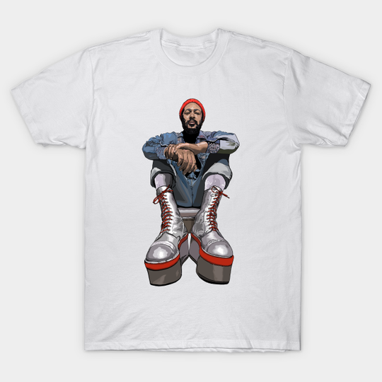 Marvin's Platform Boots - Marvin Gaye - T-Shirt
