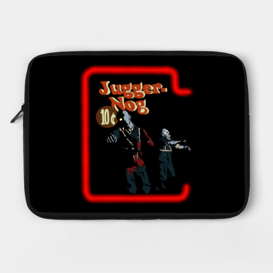 CoD Zombies Juggernog, Neon, Blue Uniform - Call Of Duty - Laptop Case