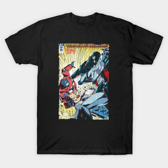 Transformers vintage cover art - Transformers - T-Shirt