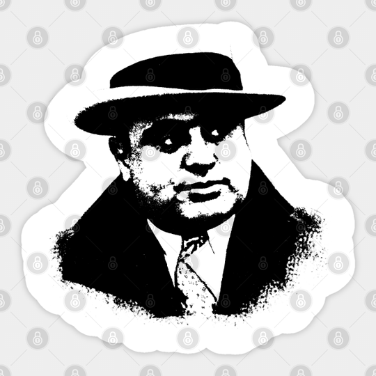 Al Capone Portrait Pop Art - Al Capone - Sticker