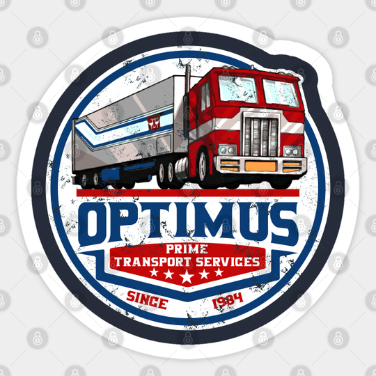 Optimus Prime Trucking Services - Optimus Prime Transformers - Sticker