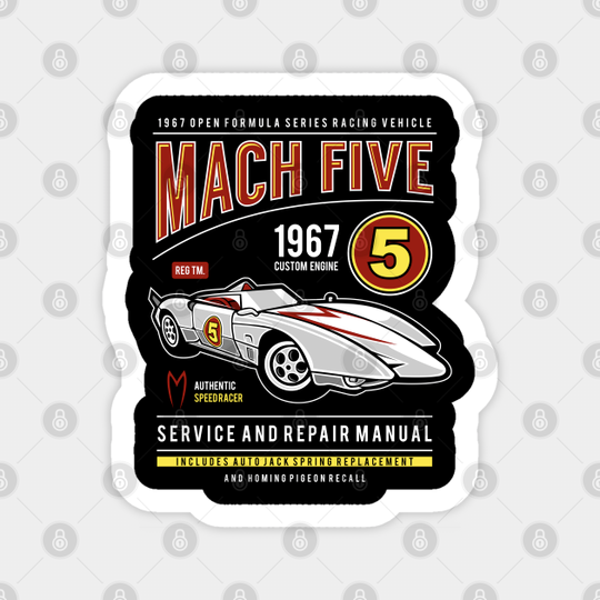 Mach 5 - Speed Racer - Sticker