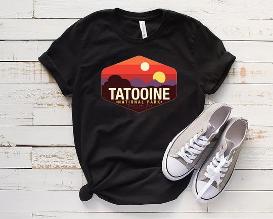 Tatooine Sunset T-Shirt, T Shirt,  Tatooine T-Shirt, Unisex, Luke Skywalker Shirt, Disney