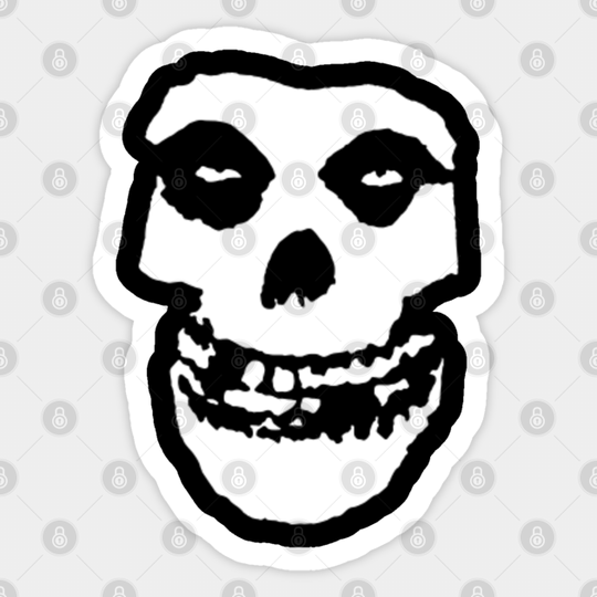 Crimson Ghost Skull - Misfits - Sticker
