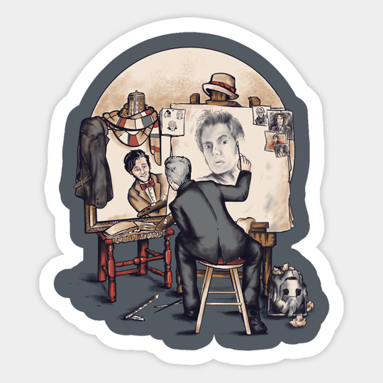 Regenerated Rockwell - Doctor Who - Sticker