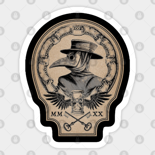 Vintage Plague Doctor - Vintage Plague Doctor - Sticker
