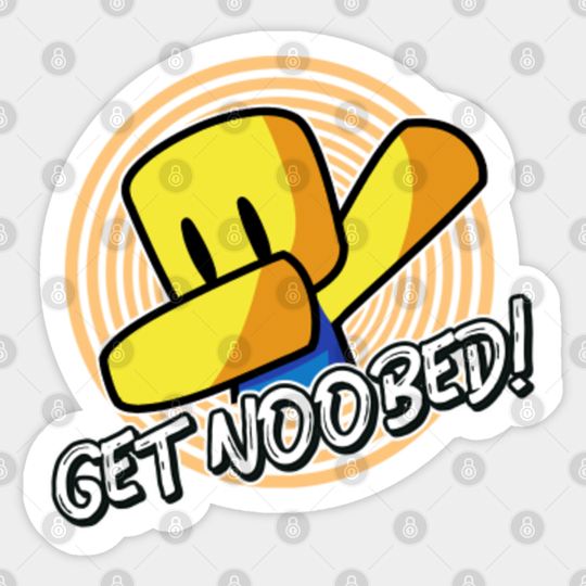 Get Noobed! Roblox Meme Dabbing Dab Hand Drawn Gaming Noob Gift For Kid's - Roblox - Sticker