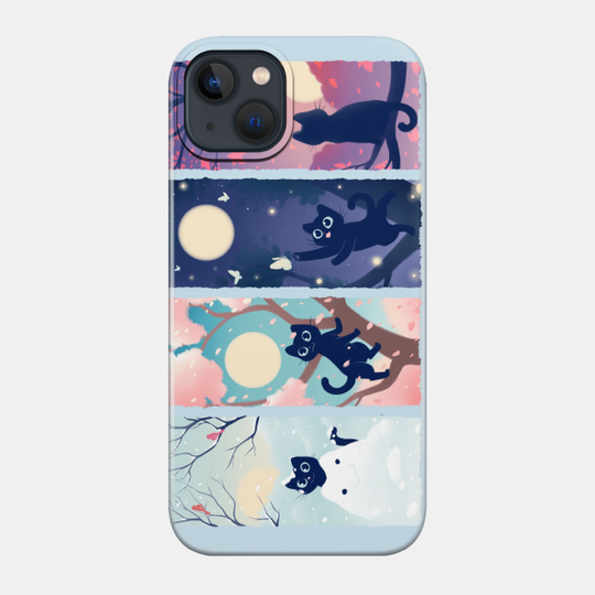 Changing Seasons - Cats - Phone Case