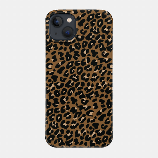 Leopard print - brown, tan, black - Leopard Print - Phone Case