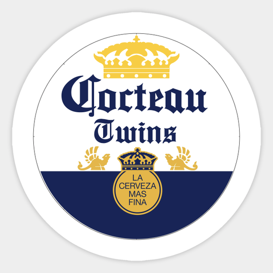Cocteau Twins x Corona Extra Beer Flu Virus Collab - Cocteau Twins - Sticker