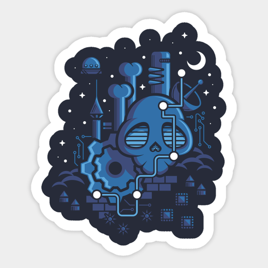 Doctor's Domain - Mega Man - Sticker