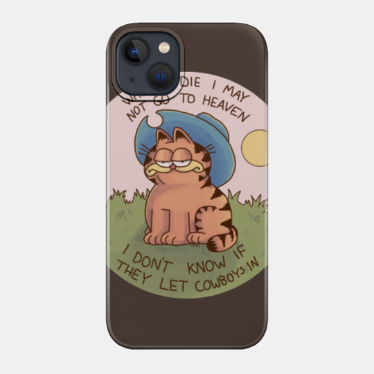 cowboy garf - Garfield - Phone Case