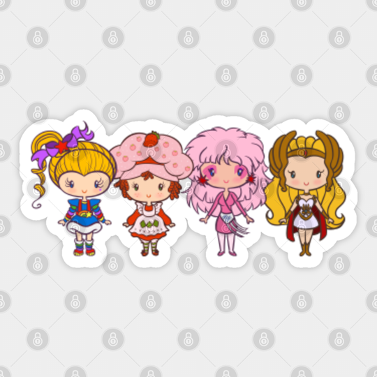 Eighties Ladies Quartet - Strawberry Shortcake - Sticker