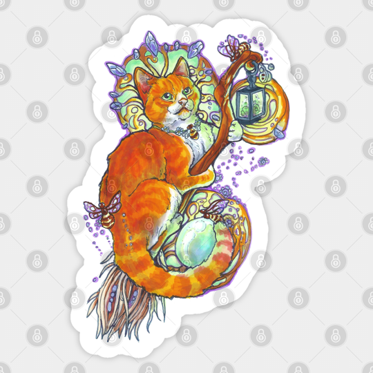 BumbleBee Cat - Cat - Sticker