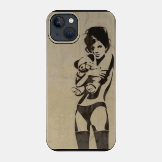 BANKSY GRAFFITI STREET ART Women Teddy Bear T-Shirt Hoodie Apparel Coffee Mug Sticker Magnet - Banksy - Phone Case