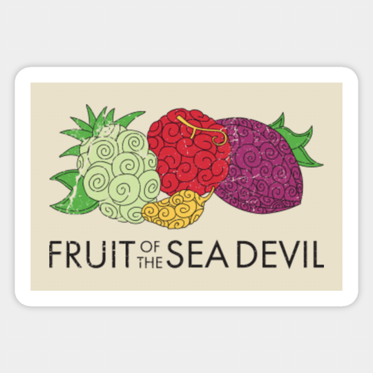 fruit of the sea devil - One Piece - Sticker