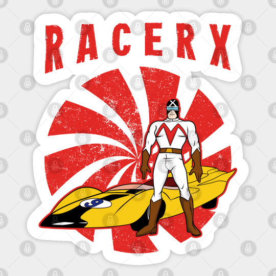 Retro Racer X - Speed Racer - Sticker
