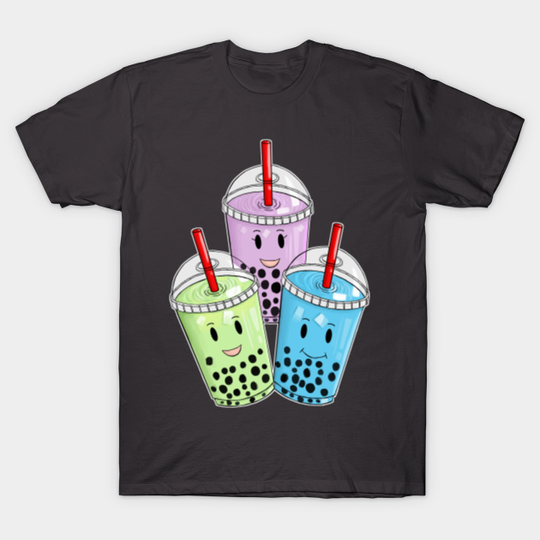 Three Boba Teas - Boba Tea - T-Shirt