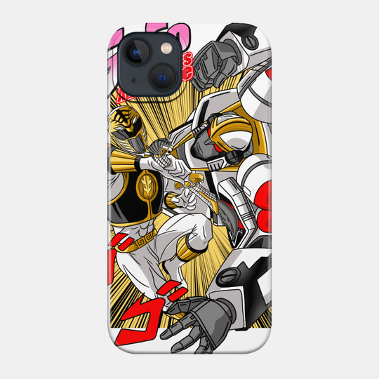 Go Go Rangers Adventure (White) - Power Rangers - Phone Case