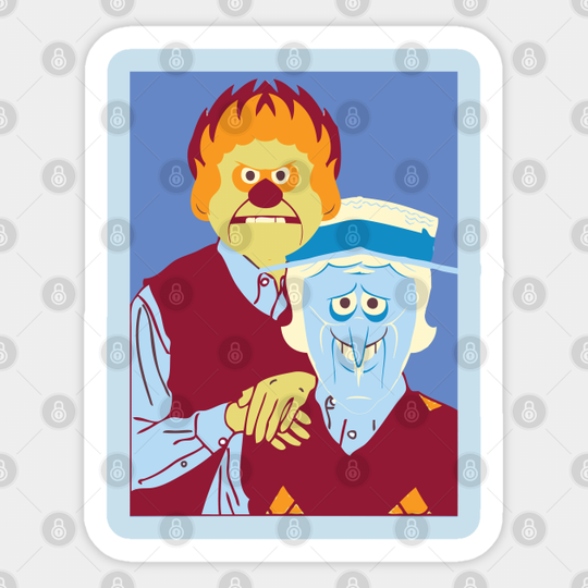 snow and heat miser brothers - Snow Miser - Sticker