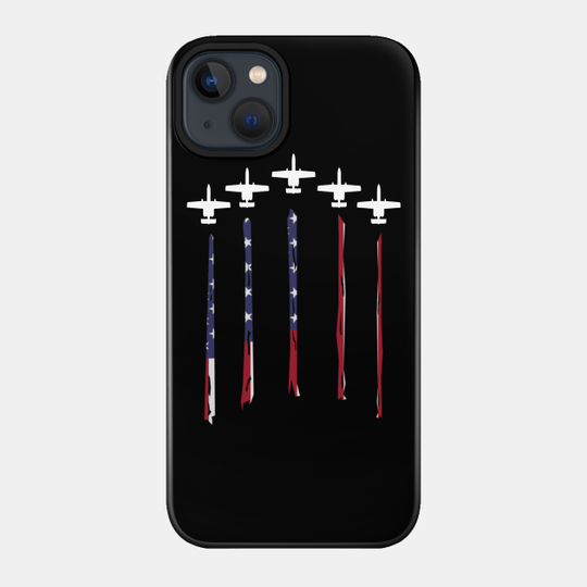 A-10 Warthog US Flag Contrail - A 10 Warthog - Phone Case