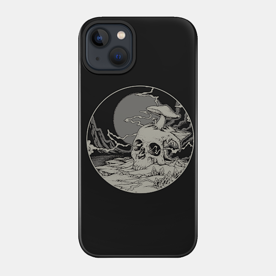 Lost Voyager - Circle - Skull - Phone Case
