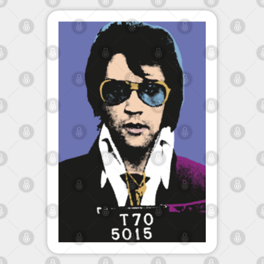 Elvis Mugshot PopArt - Elvis Presley - Sticker