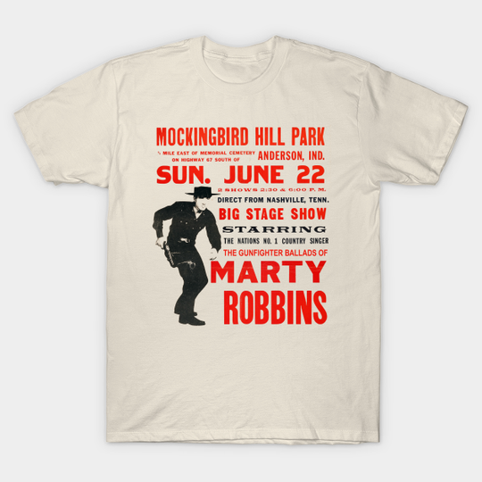 Marty Robbins Concert Poster - Marty Robbins - T-Shirt