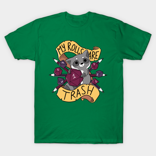 RPG Raccoon - Dungeons And Dragons - T-Shirt