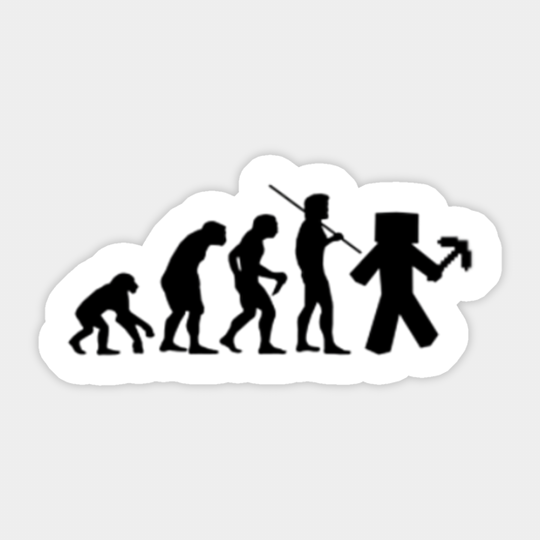 human evolution - Minecraft - Sticker