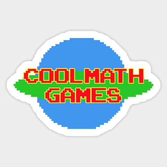 8-Bit Logo - Coolmath Games - Sticker