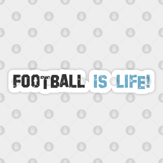 Football is life! Light blue! - Afc Richmond - Sticker