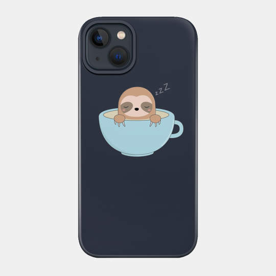 Kawaii Cute Baby Sloth T-Shirt - Cute Sloth - Phone Case