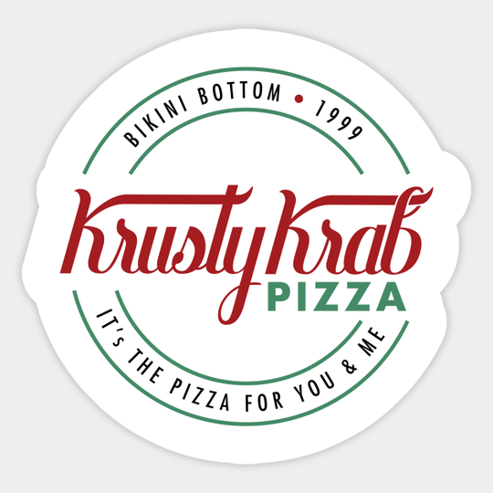 Krusty Krab Pizza - Spongebob - Sticker