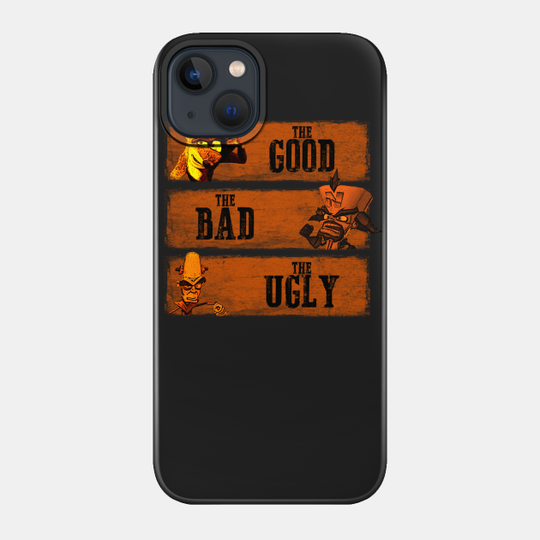 The Good, The Bad and The Ugly - Crash Bandicoot - Phone Case