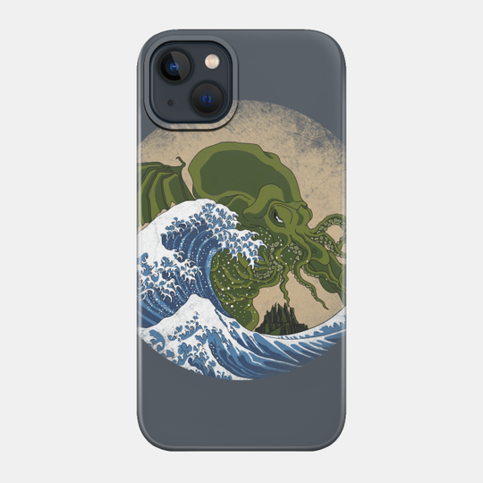 Hokusai Cthulhu - Japanese - Phone Case