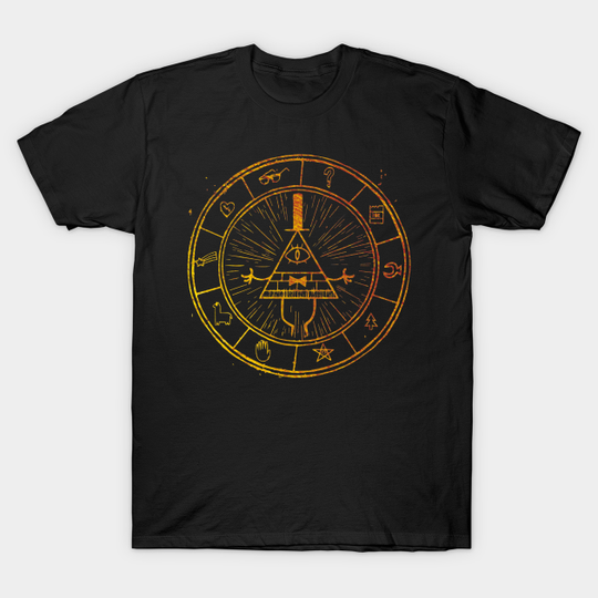The Bill Cipher Wheel - Gravity Falls - T-Shirt