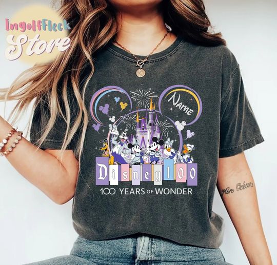 Discover Disney Shirt, Personalized Disney 100 Years of Wonder Shirt