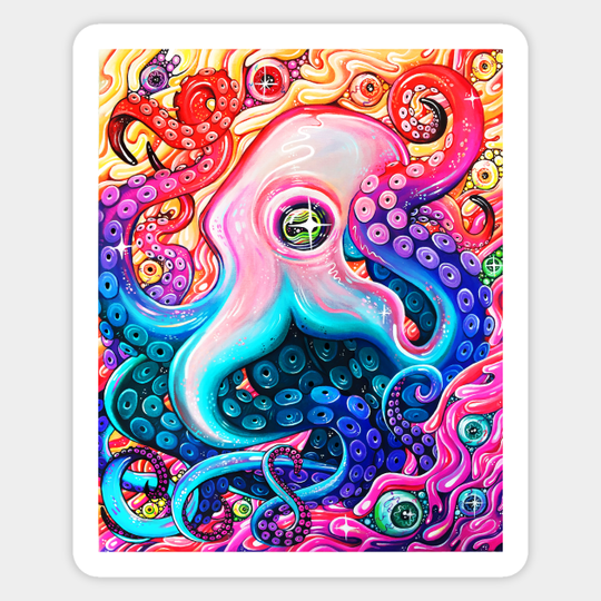 GlitterOctopus - Octopus - Sticker