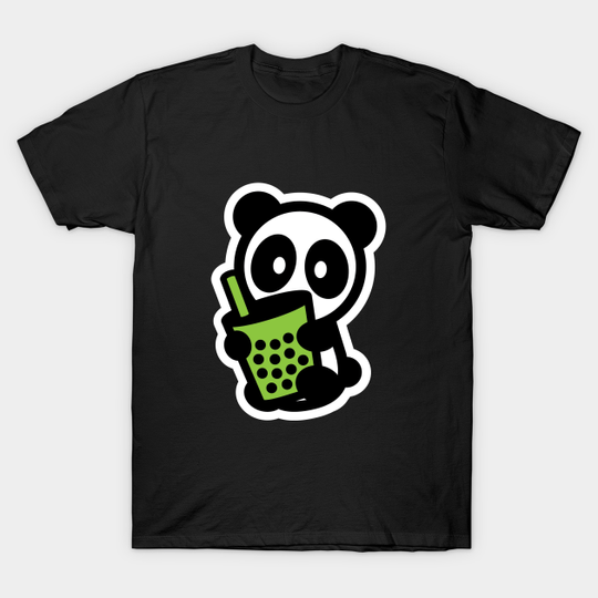 Matcha Bubble Tea Panda - Bubble Tea - T-Shirt